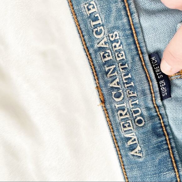 American Eagle Jegging stretch jeans light blue denim 4 - Picture 5 of 8